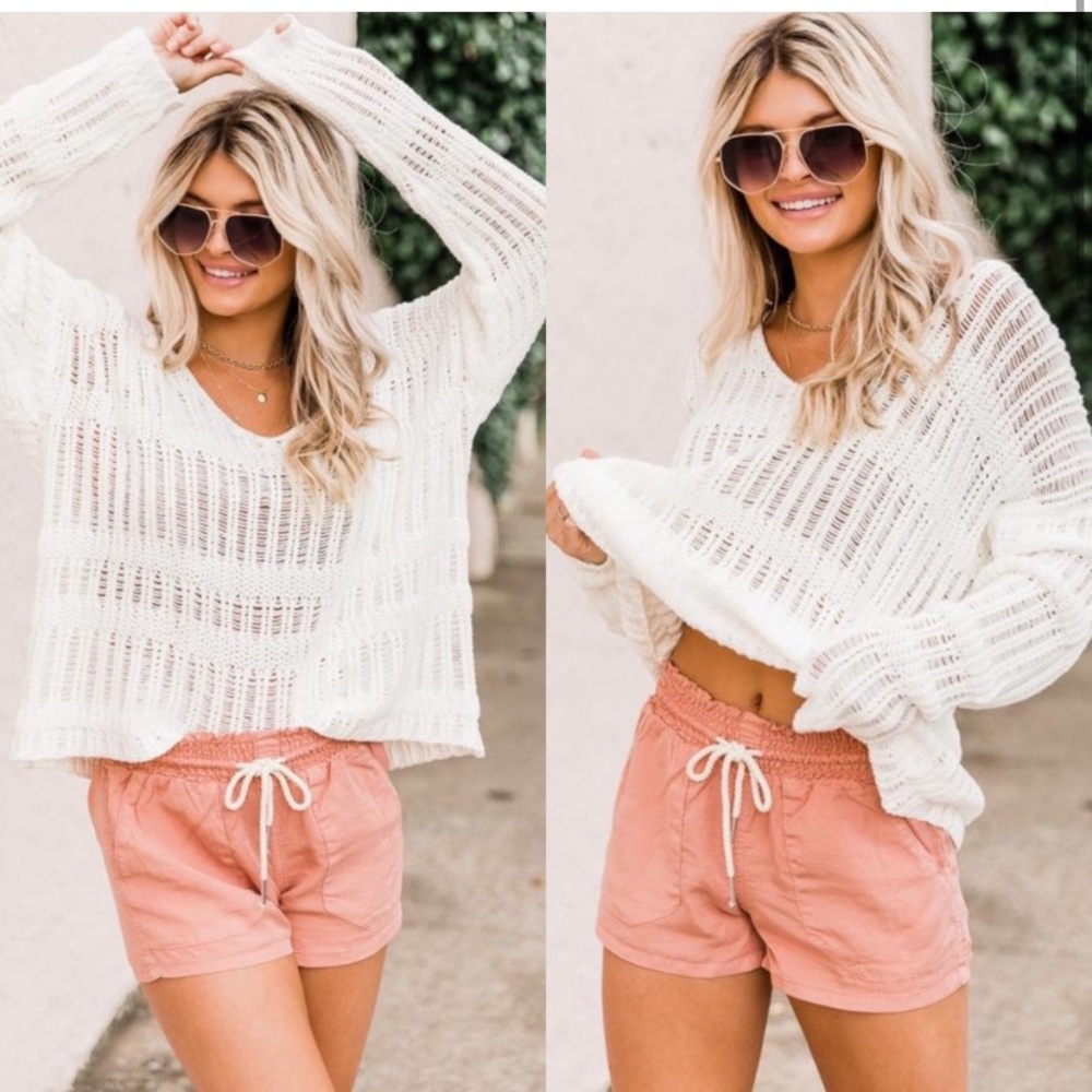 Pink Lily NEW Explore The Coast Clay Shorts